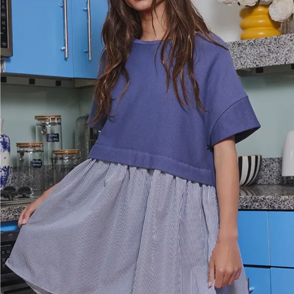Blue and White Sporty Dress